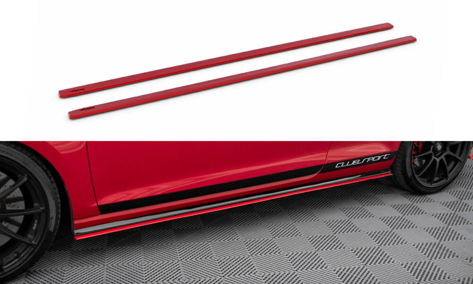 Side Skirts Diffusers compatible with Volkswagen Golf GTI Clubsport Mk7
