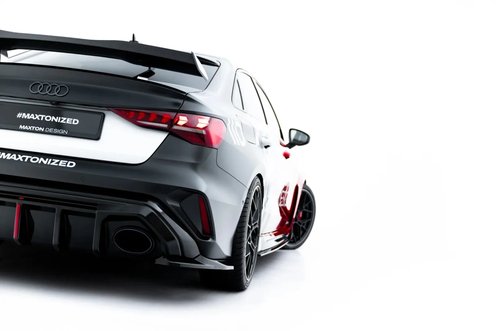 Rear Side Splitters V.1 compatible with Audi RS3 Sedan 8Y Facelift