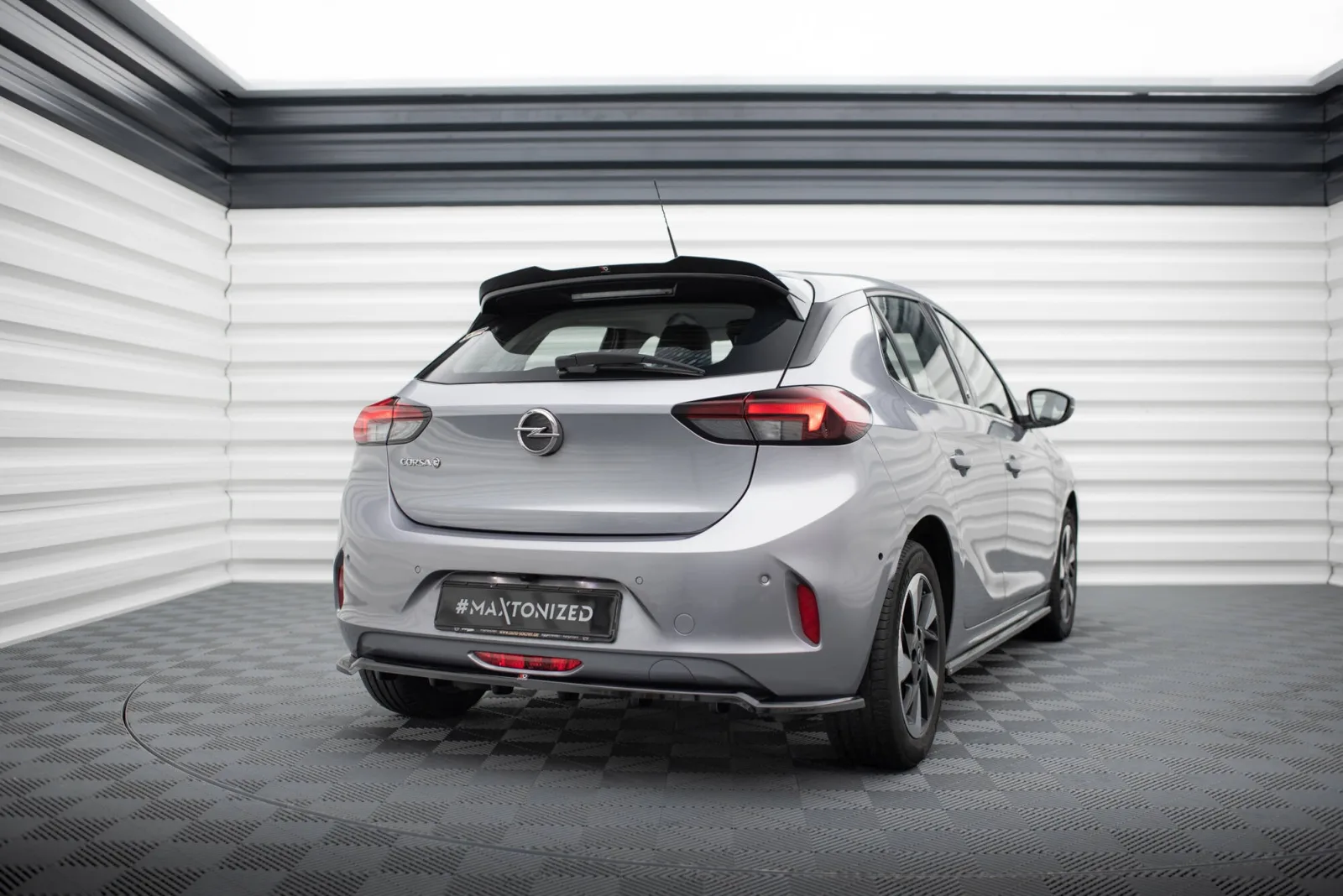Rear Splitter (With Diffuser) compatible with Opel Corsa - e F ( Mk6)