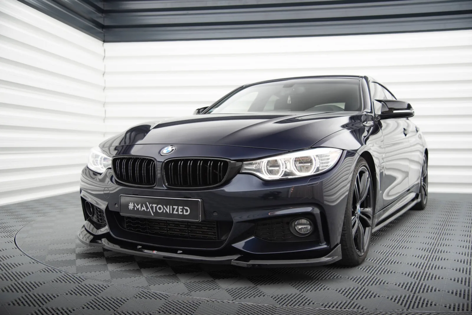 Front Splitter V.6 compatible with BMW 4 Coupe / Gran Coupe / Cabrio M-Pack F32 / F36 / F33