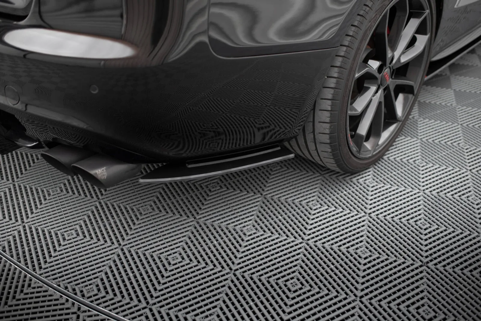 Rear Side Splitters Street Pro compatible with Audi S5 / A5 S-Line Coupe / Cabriolet 8T