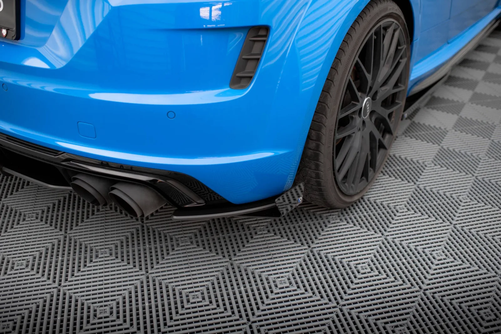 Rear Side Splitters Street Pro + Flaps compatible with Audi TT S 8S Facelift