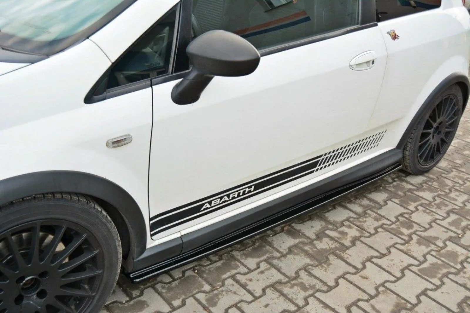 Side Skirts Diffusers compatible with Fiat Grande Punto Abarth