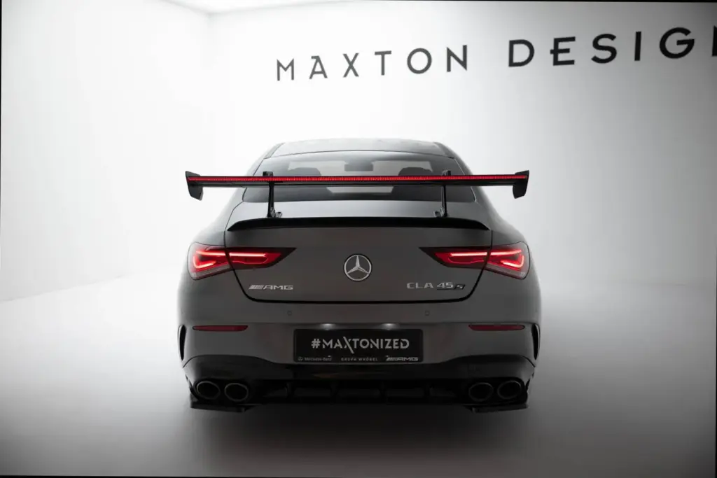 Carbon Spoiler With Top Mounts + LED compatible with Mercedes-Benz CLA Coupe C118 / C118 Facelift