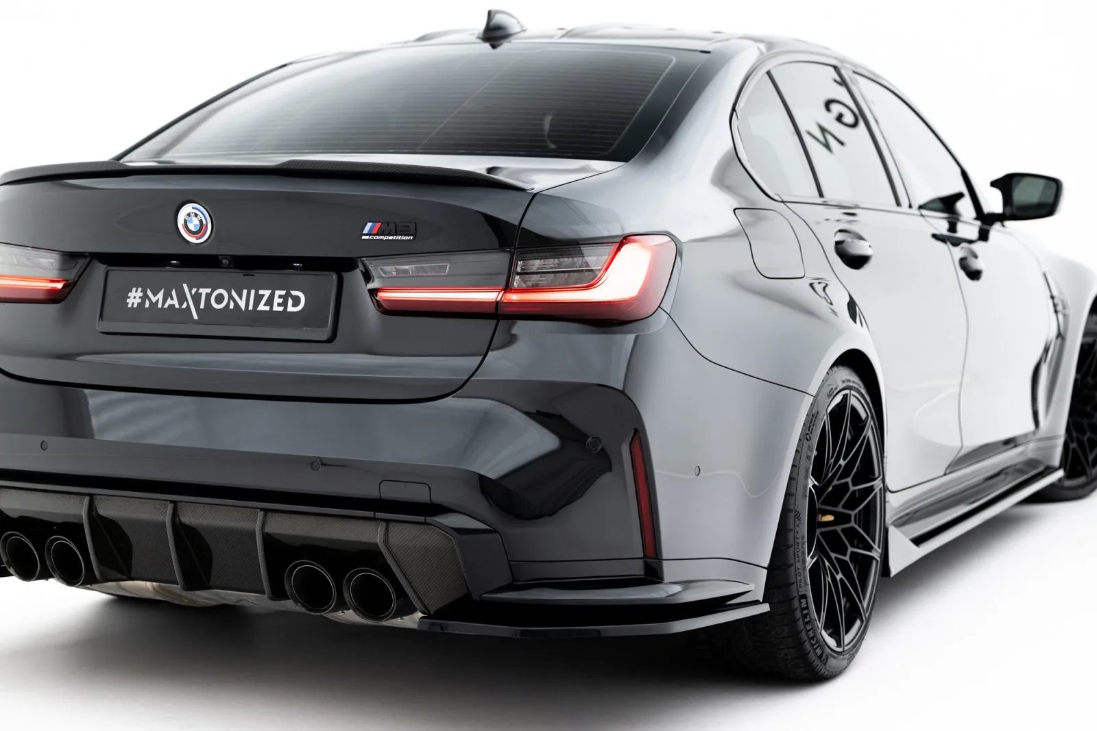 Rear Side Splitters V.3 compatible with BMW M3 Sedan / Touring G80 / G81