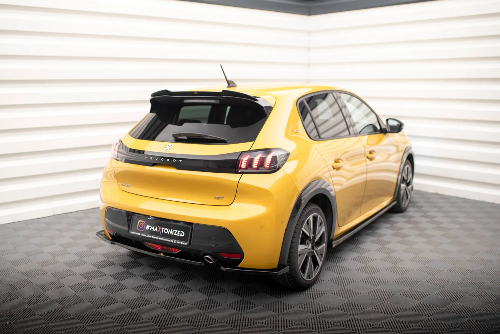 Rear Side Splitters compatible with Peugeot 208 GT Mk2