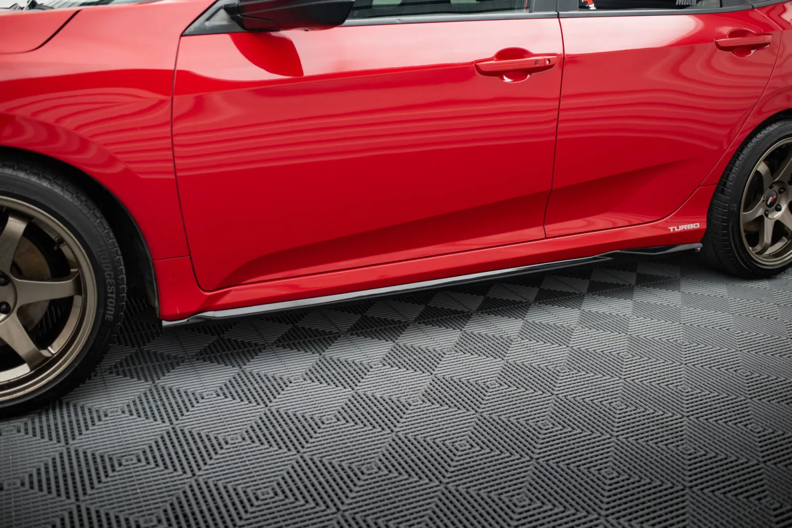 Side Skirts Diffusers compatible with Honda Civic SI Mk10