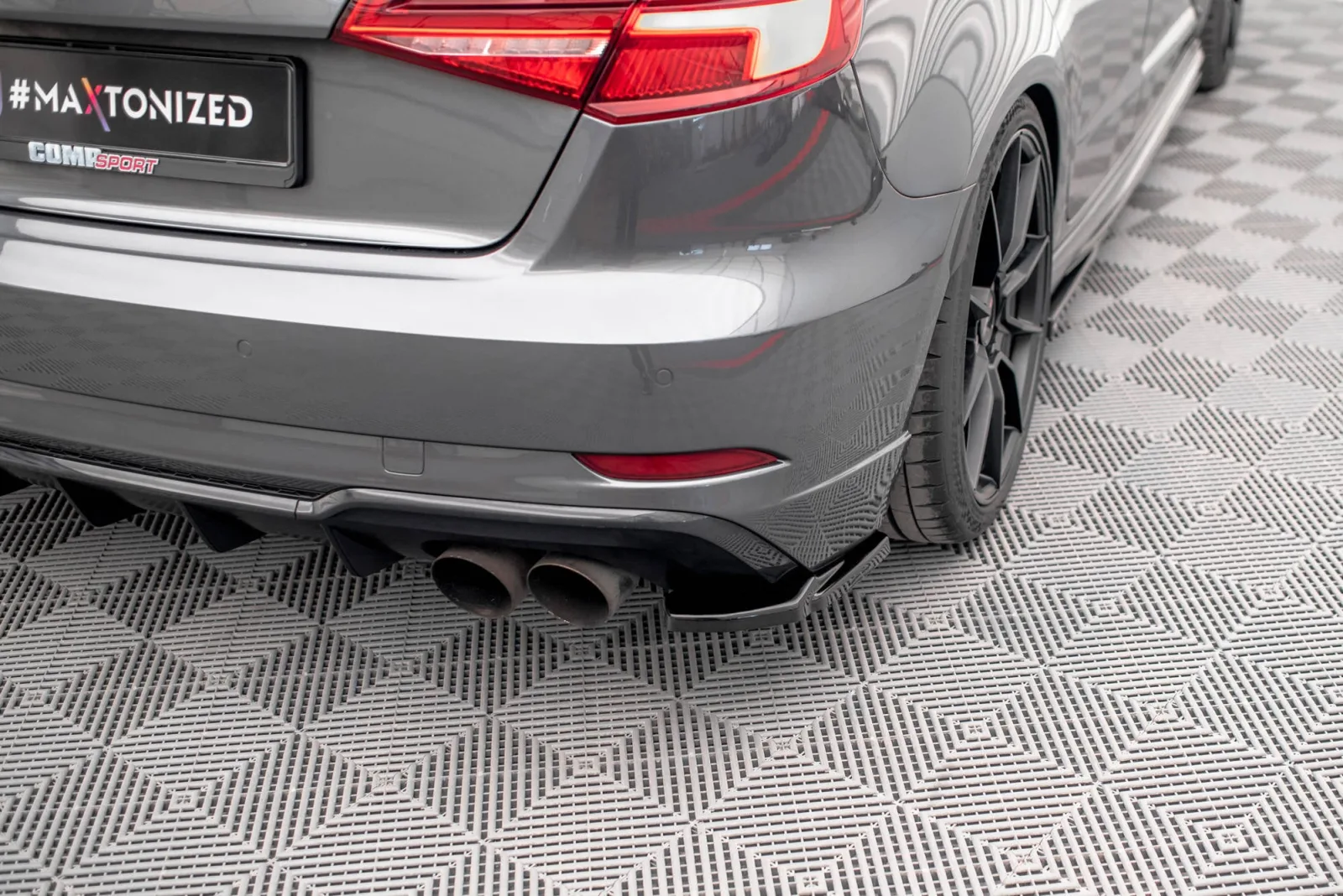 Rear Side Splitters V.1 compatible with Audi S3 Sportback 8V Facelift