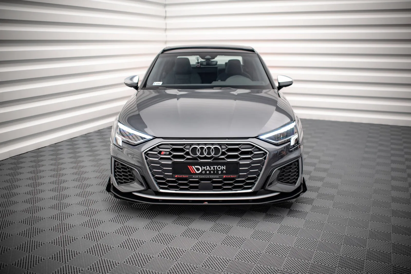 Front Splitter Street Pro + Flaps compatible with Audi S3 / A3 S-Line 8Y