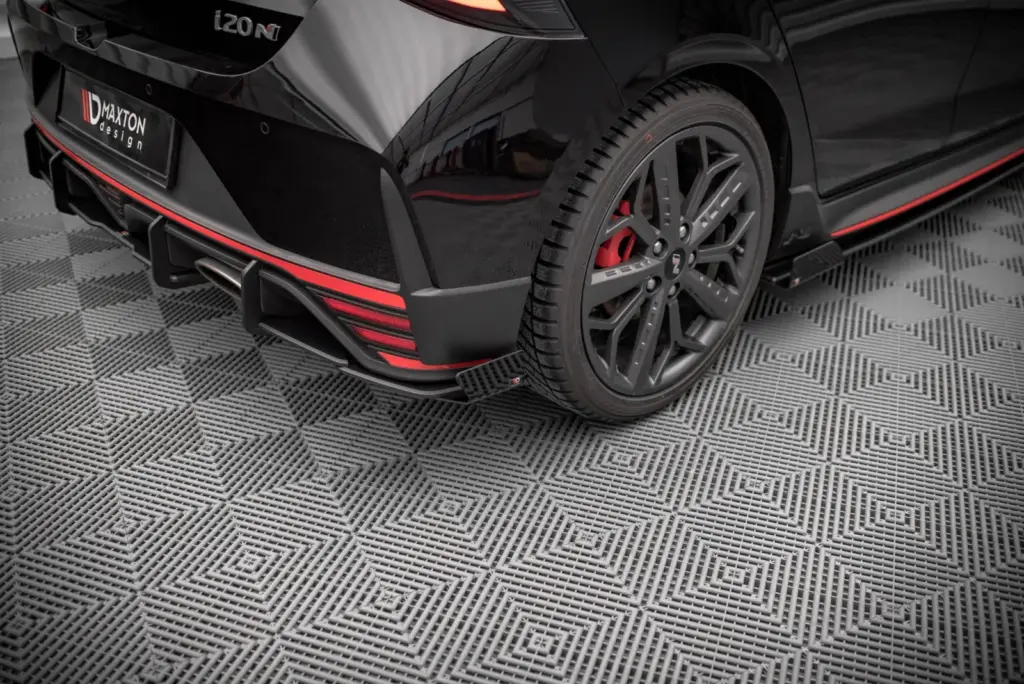 Rear Side Splitters Street Pro + Flaps compatible with Hyundai I20 N Mk3