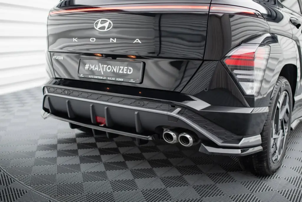 Rear Splitter (With Diffuser) compatible with Hyundai Kona N-Line Mk2