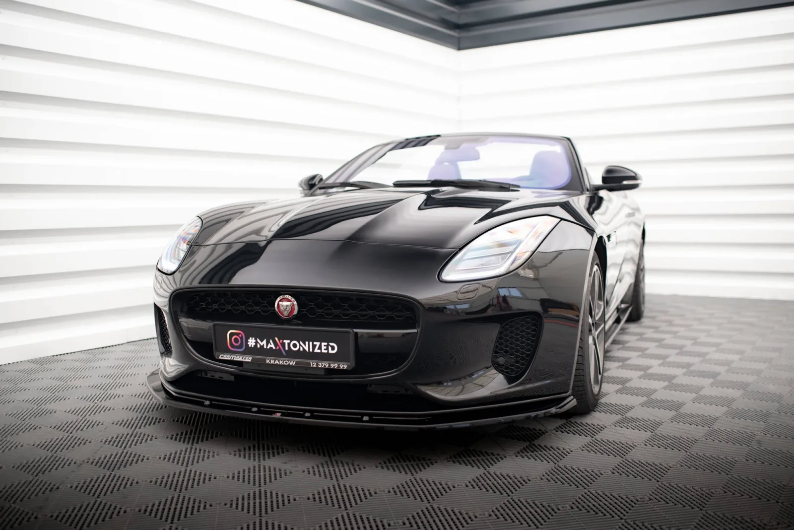 Front Splitter V.1 compatible with Jaguar F-Type Mk1 Facelift
