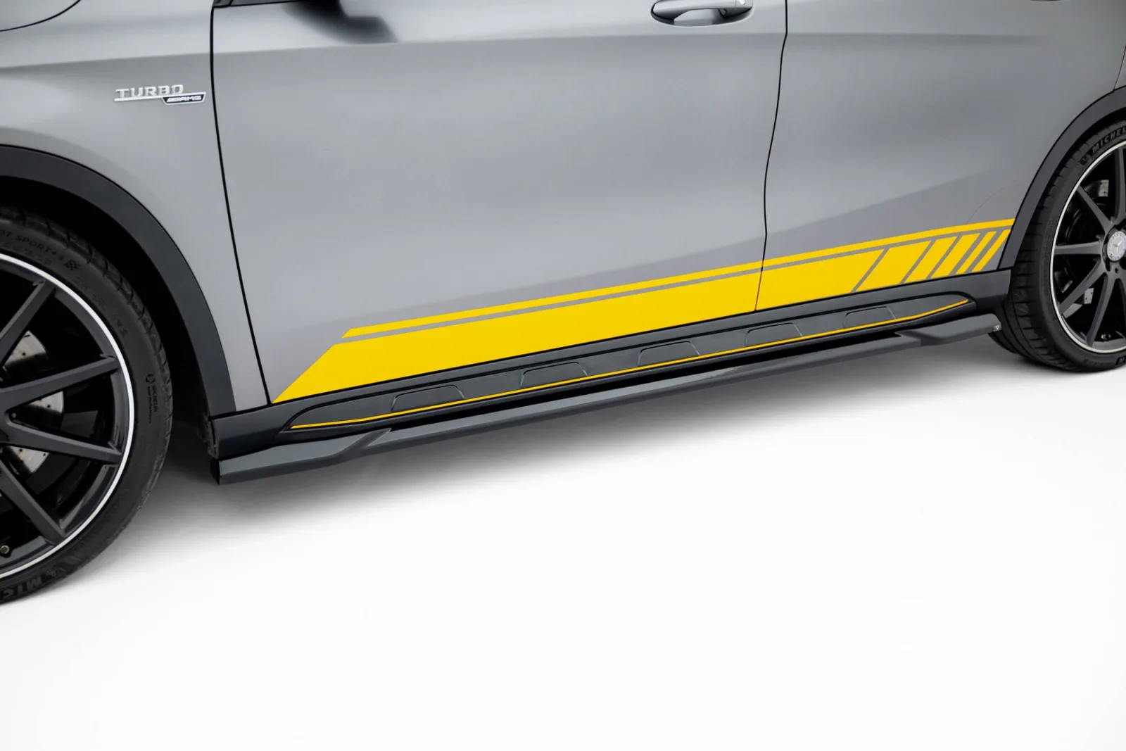 Side Skirts Diffusers V.2 compatible with Mercedes-Benz GLA 45 AMG X156