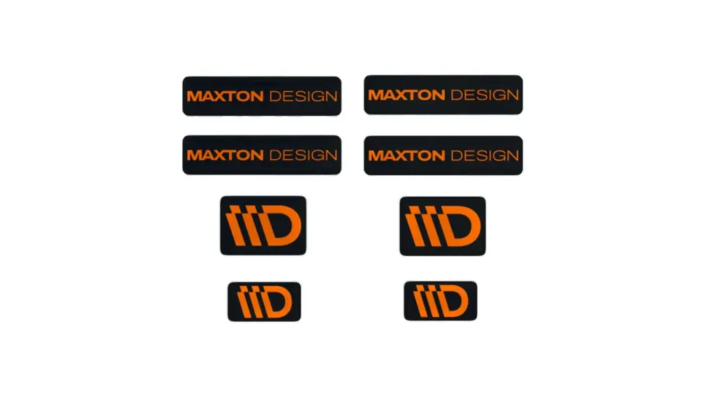 Maxton Design 3D Sticker Set - Crno-narandžasti