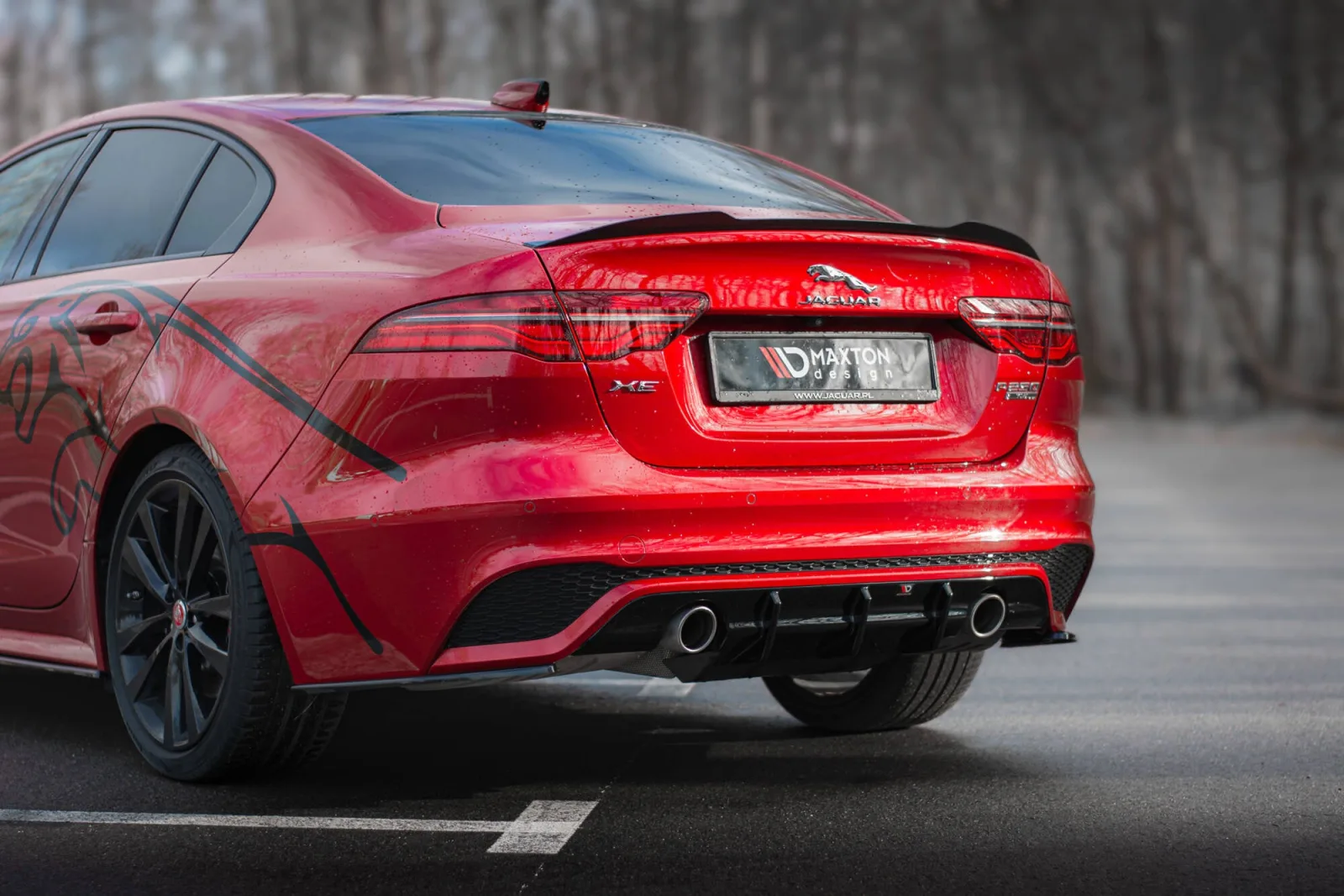 Rear Valance compatible with Jaguar XE R-Dynamic X760 Facelift