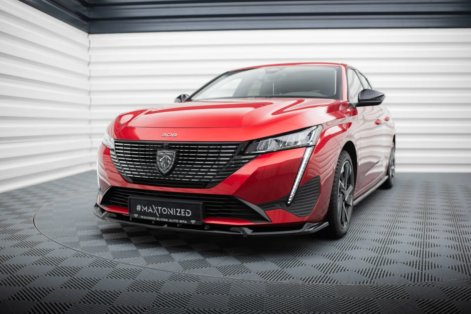 Front Splitter V.2 compatible with Peugeot 308 Mk3
