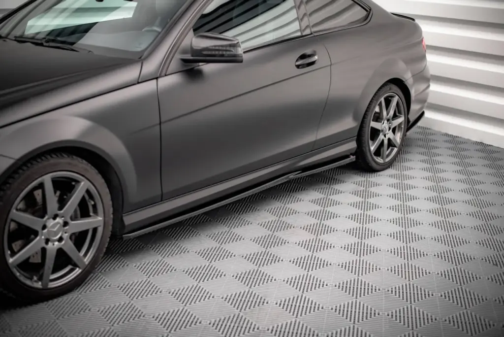 Side Skirts Diffusers compatible with Mercedes-Benz C Coupe / Sedan / Estate AMG-Line C204 / W204 Facelift / S204 Facelift
