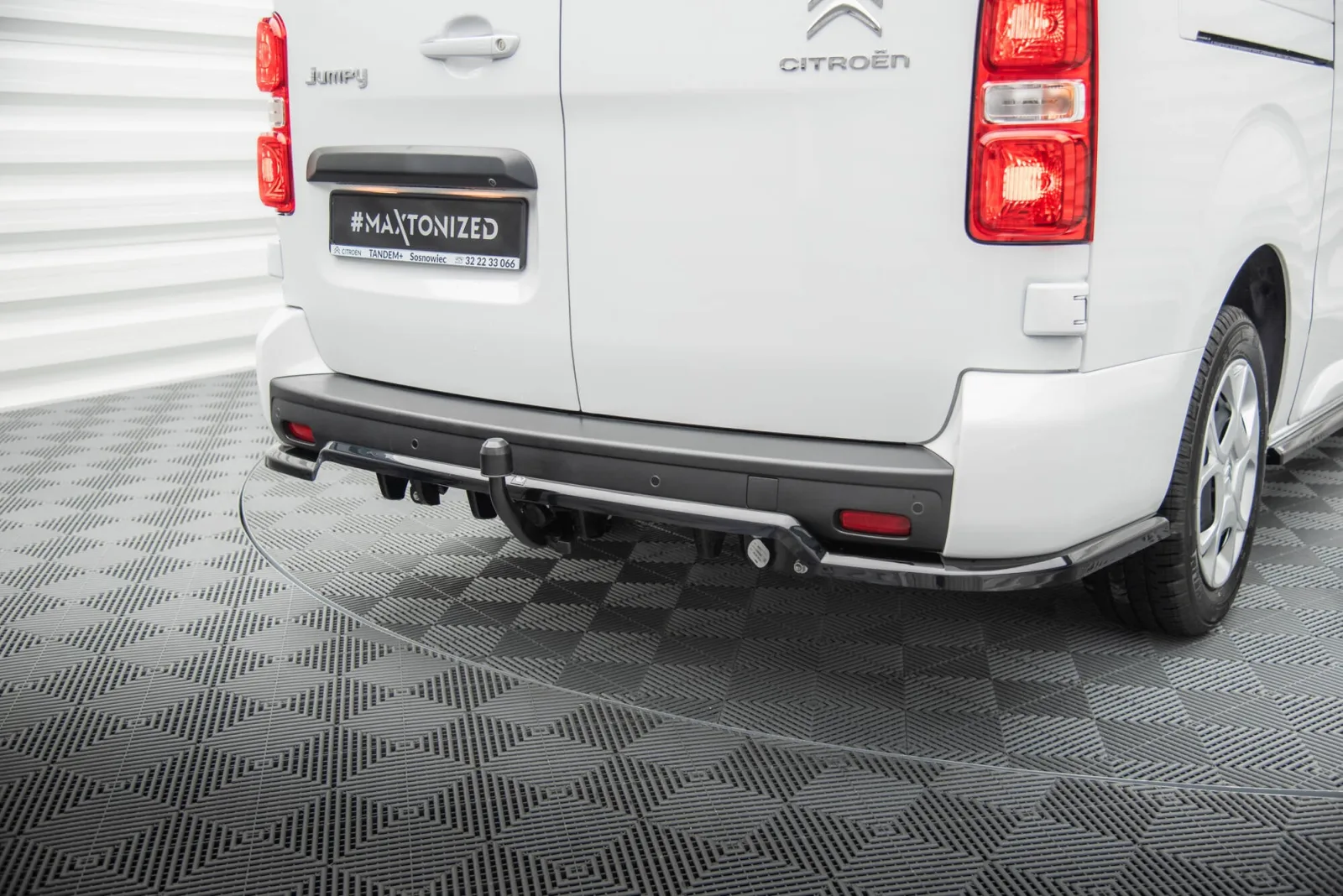 Rear Splitter (With Diffuser) compatible with Citroen Jumpy L3 Mk3