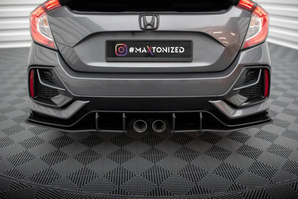 Rear Side Splitters Street Pro V.1 compatible with Honda Civic Sport Mk 10 Facelift