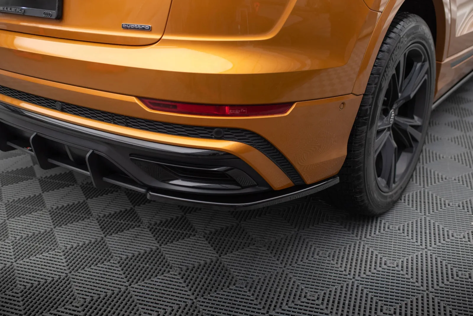 Rear Side Splitters compatible with Audi Q8 S-line Mk1