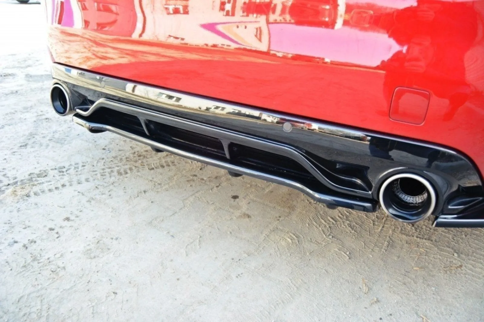 Rear Splitter compatible with Peugeot 308 II GTI (with diffuser)