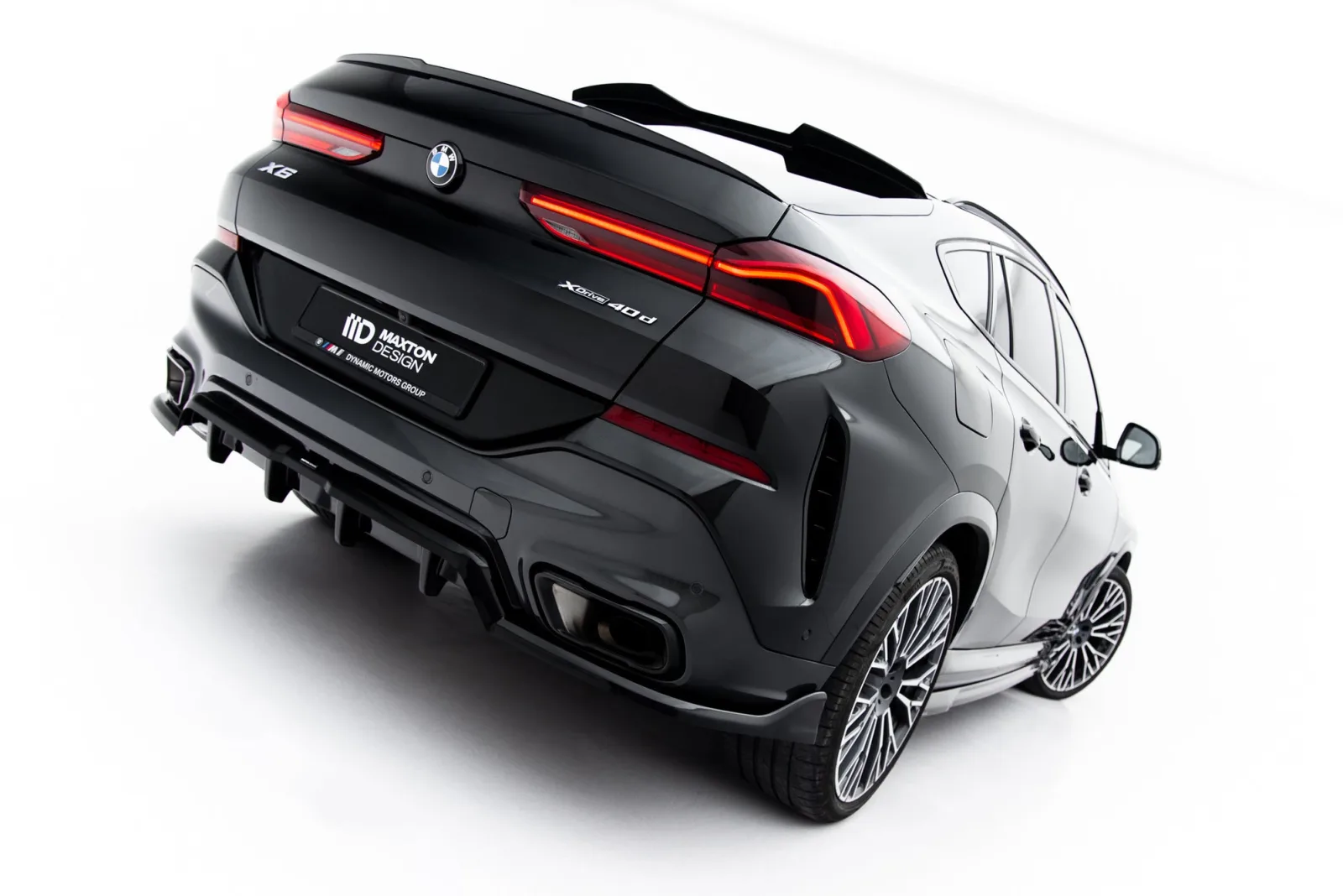 Rear Splitter (With Diffuser) V.2 compatible with BMW X6 M-Pack G06 Facelift