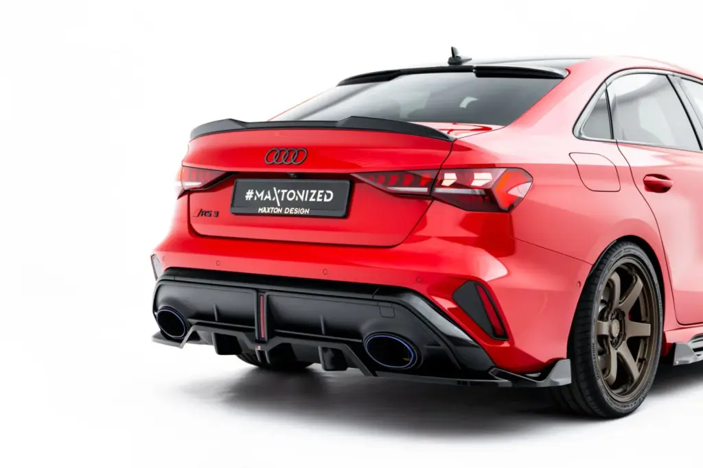 Rear Splitter (With Diffuser) V.2 compatible with Audi RS3 Sedan 8Y Facelift