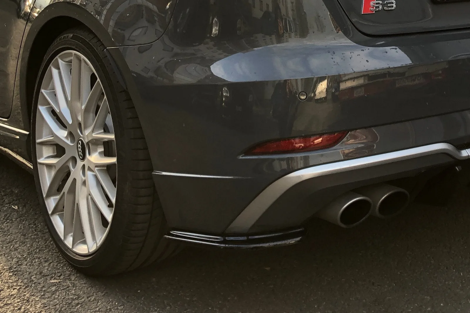 Rear Splitters compatible with Audi S3 8V Facelift