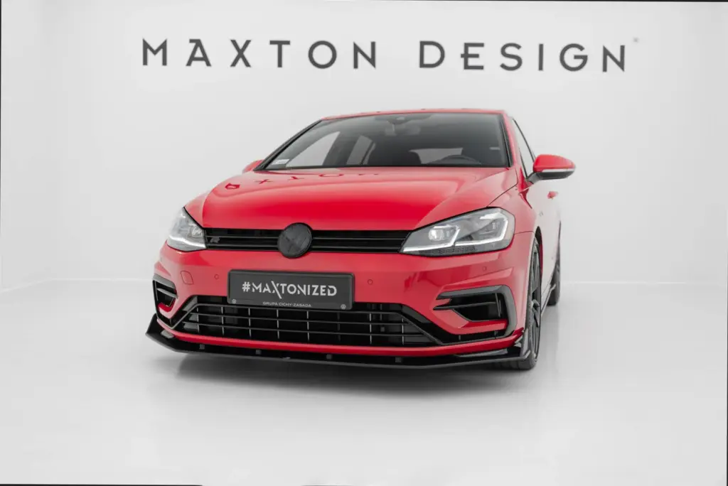 Front Splitter Street Pro V.2 compatible with Volkswagen Golf R / R-Line Mk7 Facelift