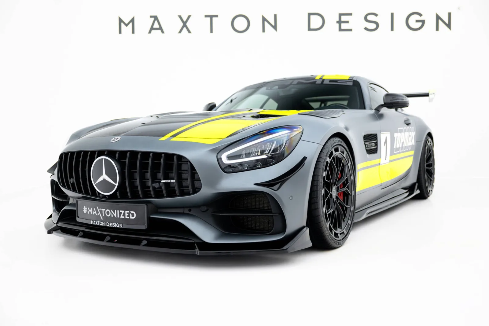 Front Splitter compatible with Mercedes-AMG GT C C190 Facelift