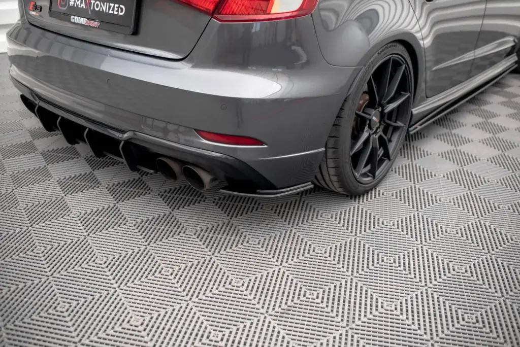 Rear Side Splitters Street Pro compatible with Audi S3 Sportback 8V Facelift
