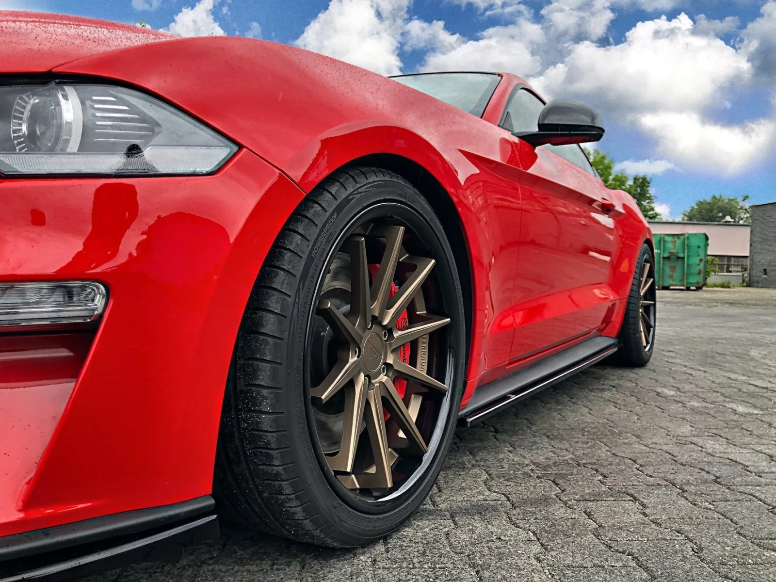 Side Skirts Diffusers compatible with Ford Mustang Mk. 6 Facelift