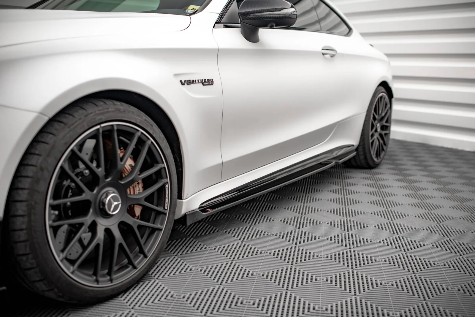 Side Skirts Diffusers V.2 compatible with Mercedes-AMG C 63AMG Coupe C205 Facelift