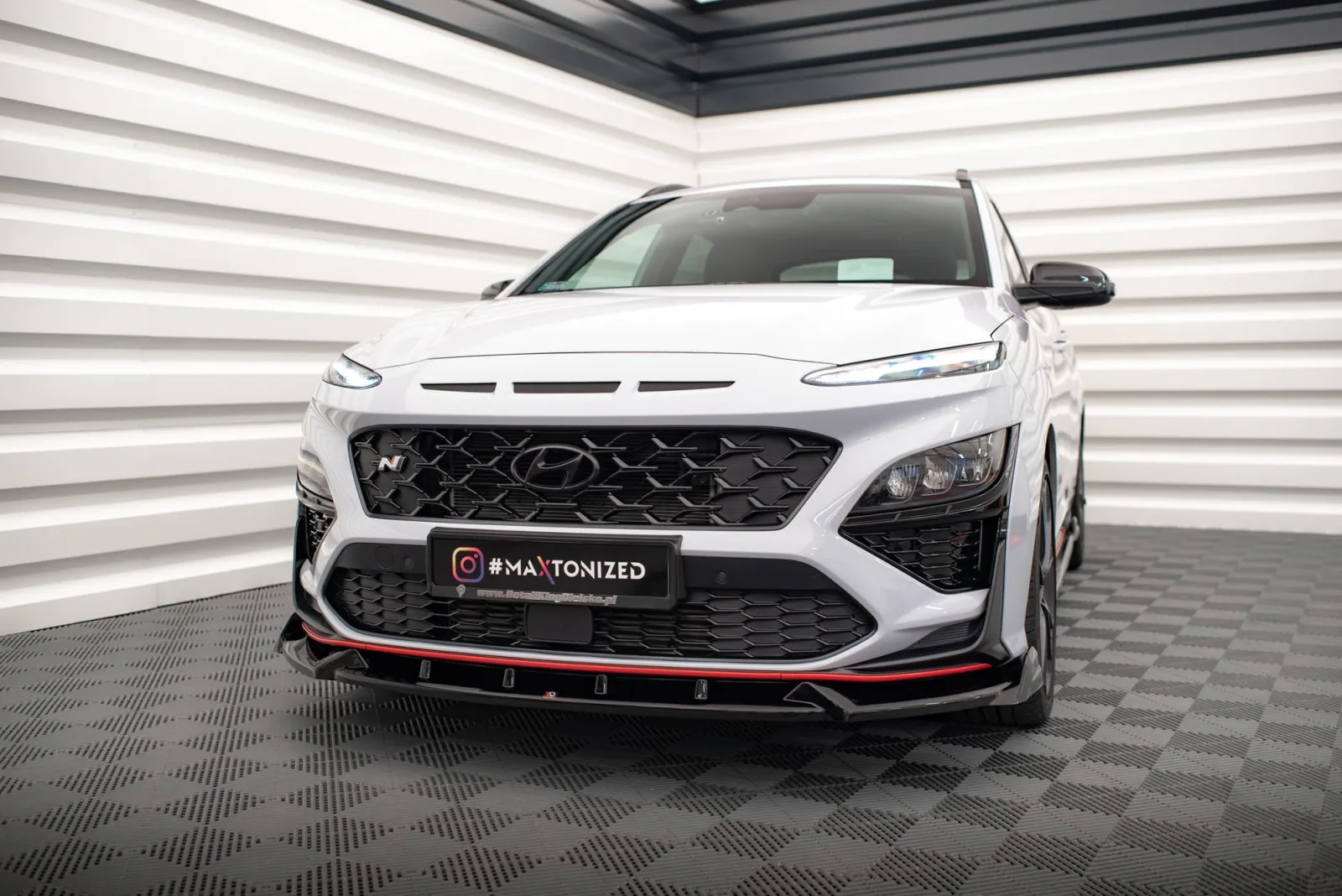 Front Splitter V.1 compatible with Hyundai Kona N Mk1