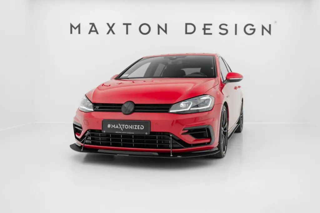 Hybrid Front Splitter Racing compatible with VW Golf 7 R / R-Line Facelift