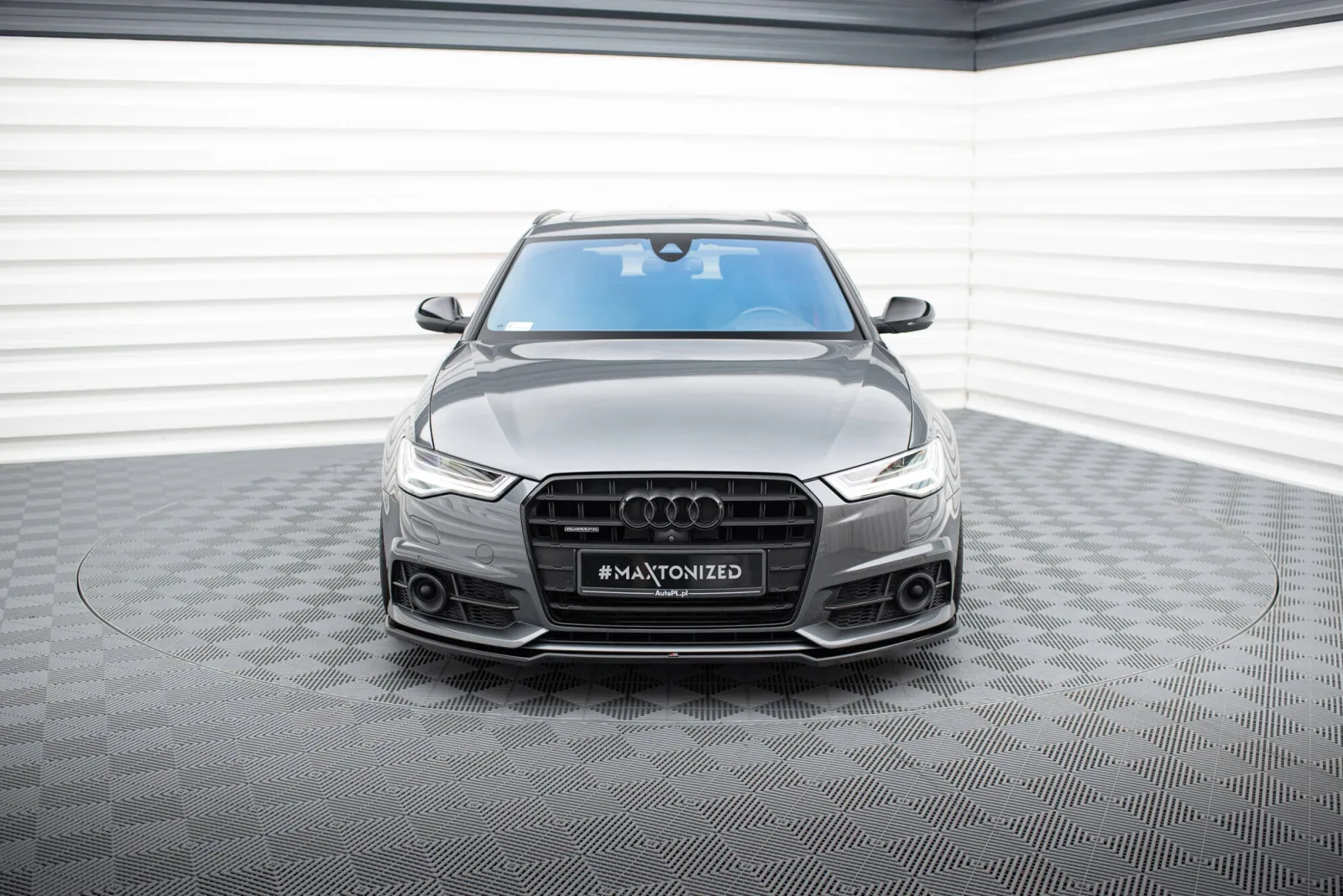 Front Splitter V.2 compatible with Audi A6 / A6 C7 S-line/ S6 C7 Facelift