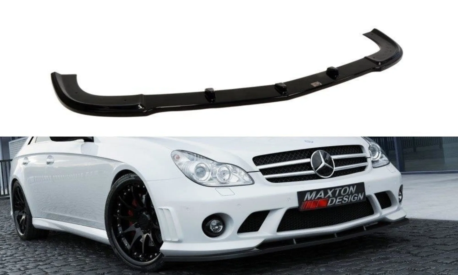 Front Splitter compatible with Mercedes CLS C219 - W204 AMG Look