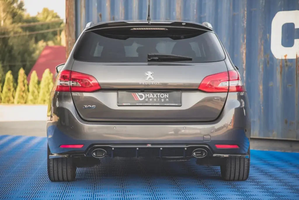 Rear Valance+Exhaust Tips Imitation compatible with Peugeot 308 SW Mk2
