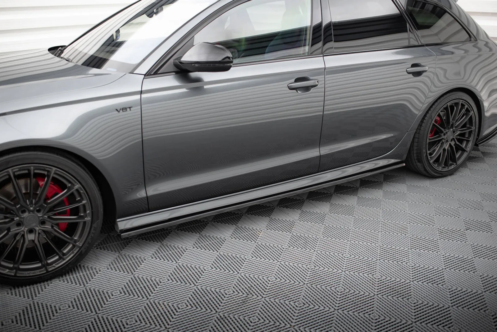 Side Skirts Diffusers compatible with Audi S6 / A6 S-Line / A6 C7 FL