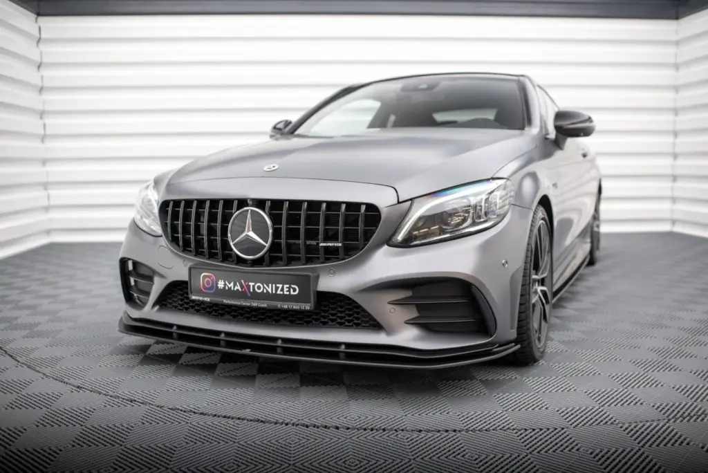 Front Splitter Street Pro compatible with Mercedes-AMG C43 Coupe / Cabrio C205 Facelift / A205 Facelift