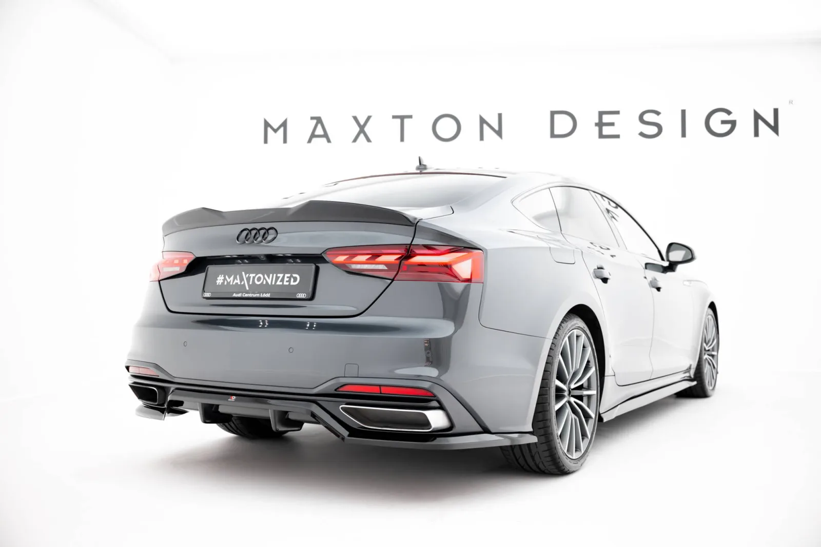 Rear Splitter (With Diffuser) compatible with Audi A5 F5 Facelift
