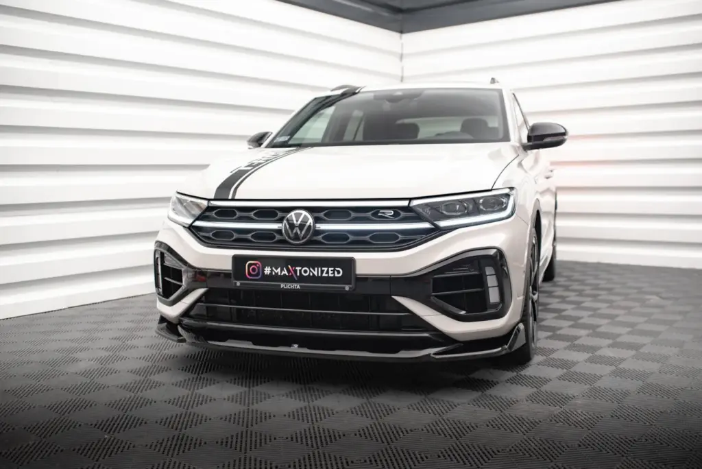 Front Splitter V.2 compatible with Volkswagen T-Roc R / R-Line Mk1 Facelift