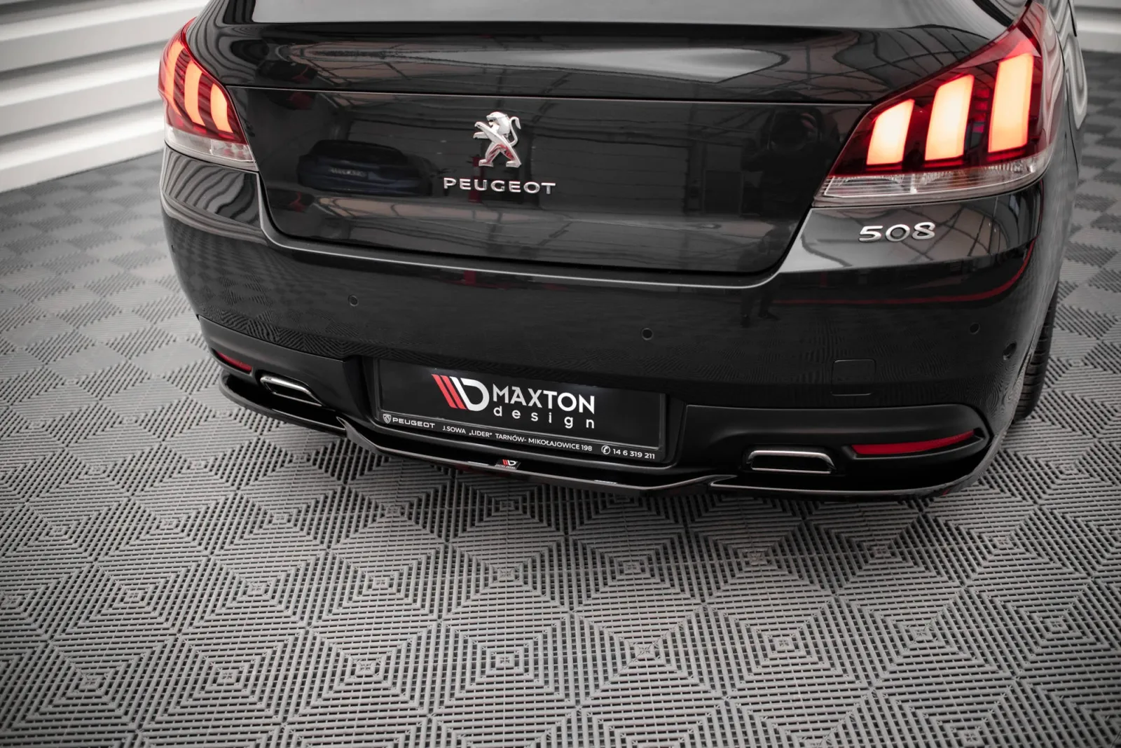 Rear Splitter compatible with Peugeot 508 GT Mk1 Facelift