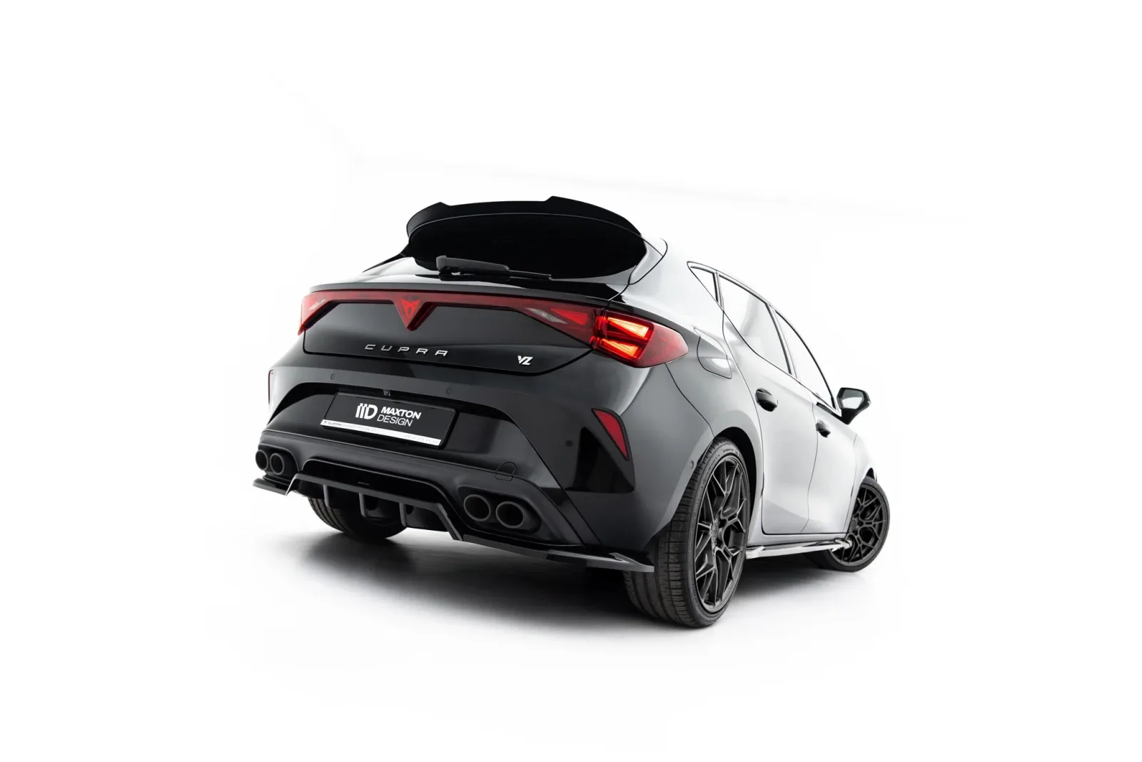 Rear Splitter (With Diffuser) V.2 compatible with Cupra Leon Hatchback Mk1 Facelift