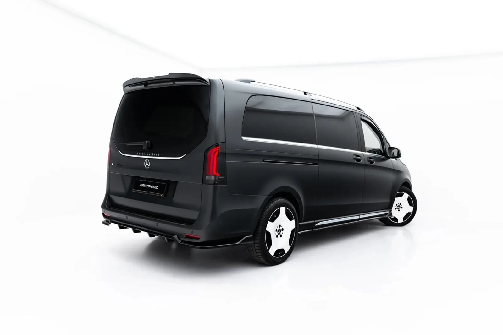 Rear Splitter (With Diffuser) compatible with Mercedes-Benz V AMG-Line W447 Facelift 2