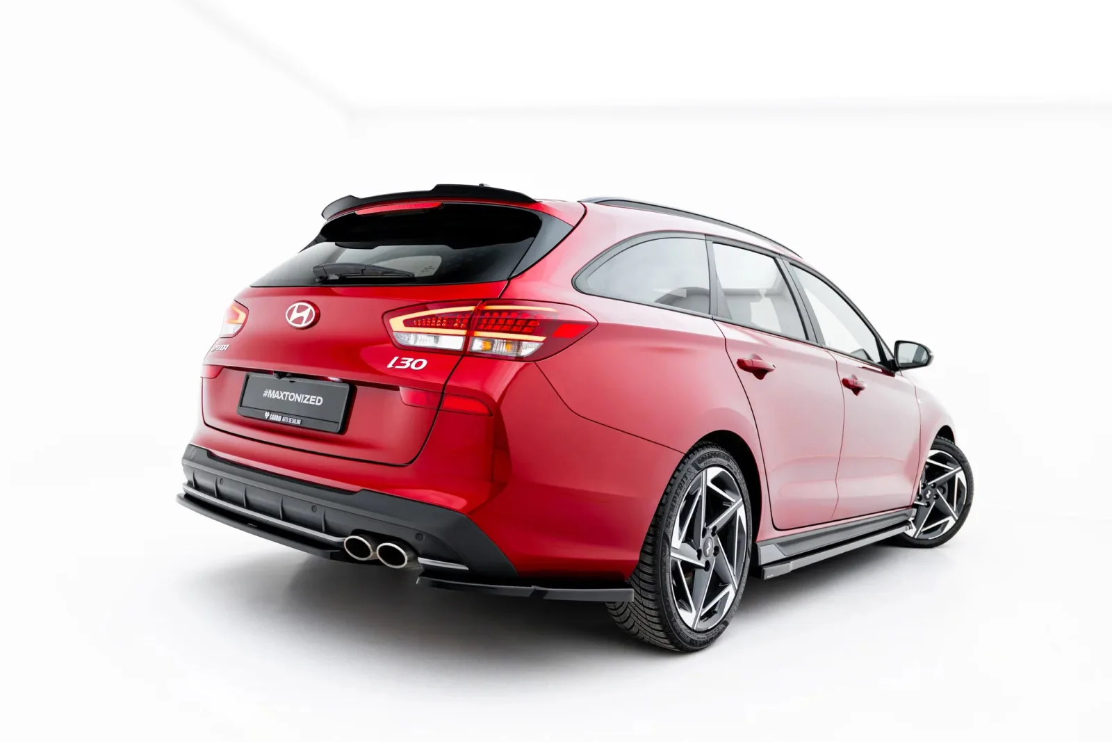 Rear Side Splitters V.2 compatible with Hyundai I30 N-Line Wagon Mk3 Facelift
