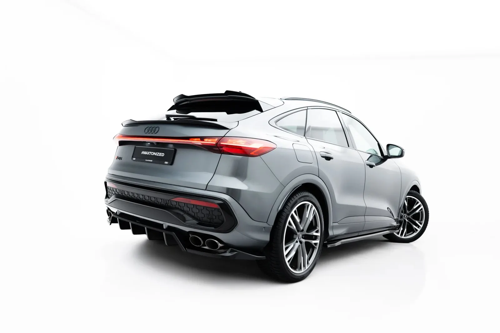 Rear Splitter (With Diffuser) compatible with Audi SQ5 Sportback / SUV Mk3
