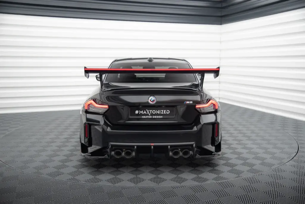 Carbon Spoiler With External Brackets + Światło LED compatible with BMW M2 G87 / M240i / 2 M-Pack / 2 Standard G42