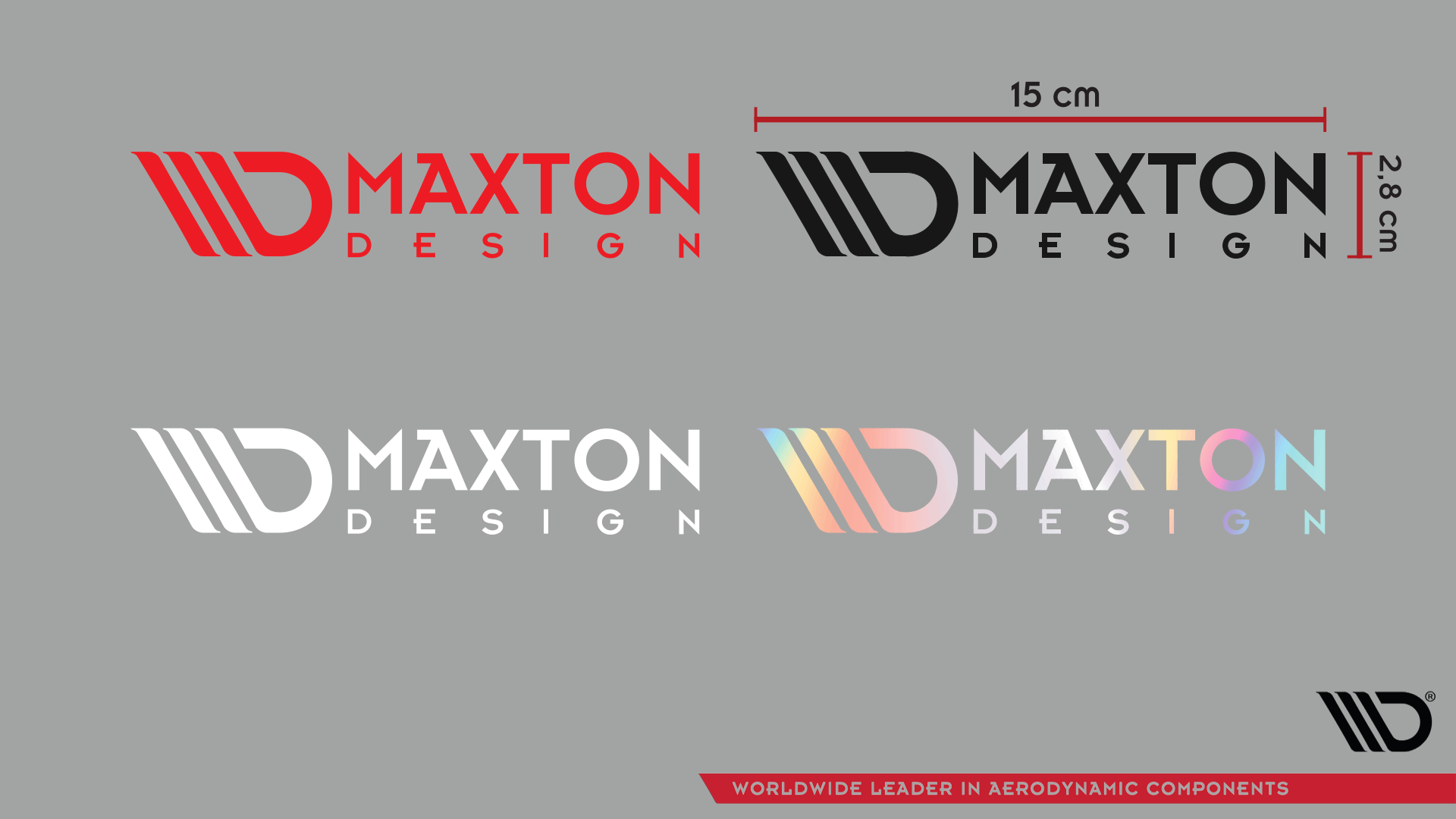 Maxton Sticker Holographic 05 Small Logo Sticker 15×2,8 cm holographic ...